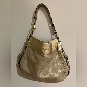 Gold Buckle Coach Purse